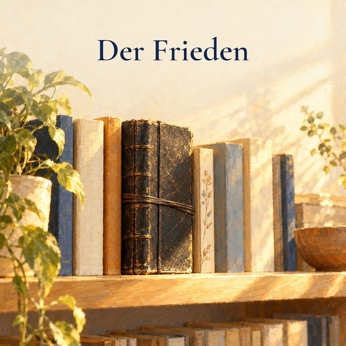 Gemaltes Bild: ein ruhiger Raum im Morgenlicht